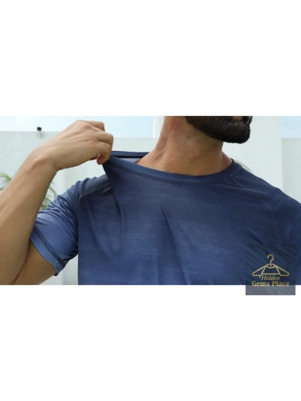 Men's UPF 50+ Rash Guard Swim Shirt Short Sleeve Sun Protection